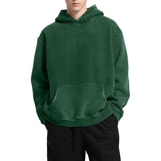 Oversized Plush Cotton Hoodie