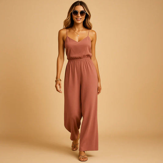 Elegant Pink Jumpsuit